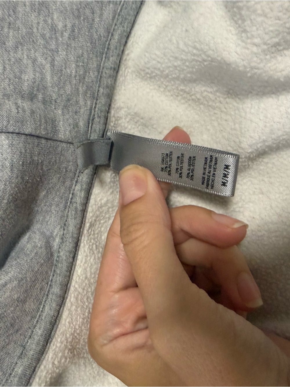 SKIMS Light Heather Gray Zip Hoodie & pants - Picture 10 of 10